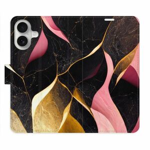 Flipové pouzdro iSaprio - Gold Pink Marble 02 - iPhone 16 obraz