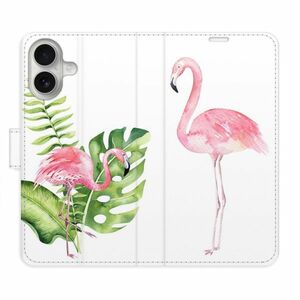 Flipové pouzdro iSaprio - Flamingos - iPhone 16 obraz