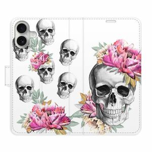 Flipové pouzdro iSaprio - Crazy Skull - iPhone 16 Plus obraz