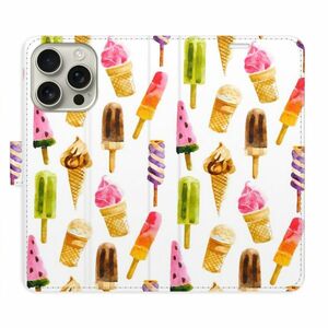 Flipové pouzdro iSaprio - Ice Cream Pattern - iPhone 16 Pro obraz