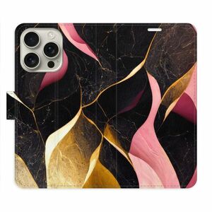 Flipové pouzdro iSaprio - Gold Pink Marble 02 - iPhone 16 Pro obraz