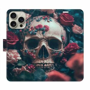 Flipové pouzdro iSaprio - Skull in Roses 02 - iPhone 16 Pro Max obraz