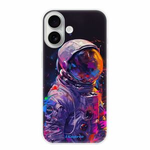 Odolné silikonové pouzdro iSaprio - Neon Astronaut - iPhone 16 obraz