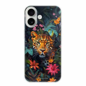 Odolné silikonové pouzdro iSaprio - Flower Jaguar - iPhone 16 obraz