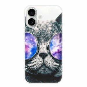 Odolné silikonové pouzdro iSaprio - Galaxy Cat - iPhone 16 obraz