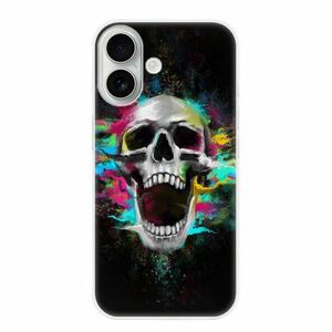 Odolné silikonové pouzdro iSaprio - Skull in Colors - iPhone 16 obraz