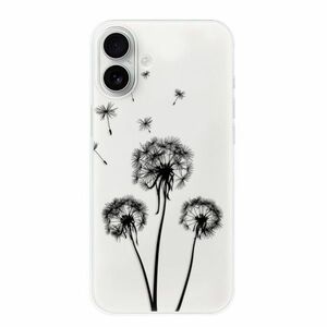 Odolné silikonové pouzdro iSaprio - Three Dandelions - black - iPhone 16 Plus obraz