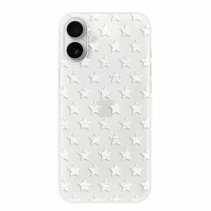 Odolné silikonové pouzdro iSaprio - Stars Pattern - white - iPhone 16 Plus obraz