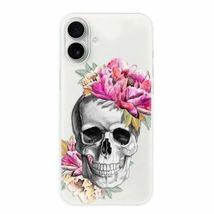 Odolné silikonové pouzdro iSaprio - Pretty Skull - iPhone 16 Plus obraz