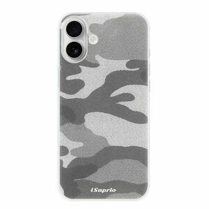 Odolné silikonové pouzdro iSaprio - Gray Camuflage 02 - iPhone 16 Plus obraz