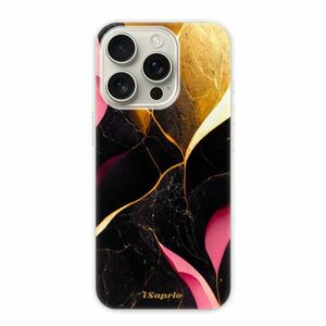 Odolné silikonové pouzdro iSaprio - Gold Pink Marble - iPhone 16 Pro obraz