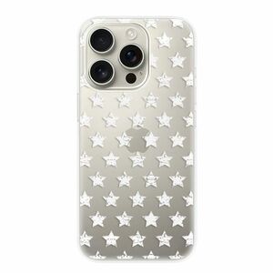 Odolné silikonové pouzdro iSaprio - Stars Pattern - white - iPhone 16 Pro obraz