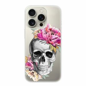 Odolné silikonové pouzdro iSaprio - Pretty Skull - iPhone 16 Pro obraz