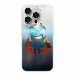 Odolné silikonové pouzdro iSaprio - Mimons Superman 02 - iPhone 16 Pro obraz