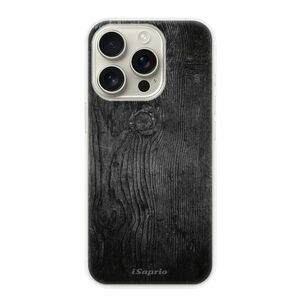 Odolné silikonové pouzdro iSaprio - Black Wood 13 - iPhone 16 Pro obraz