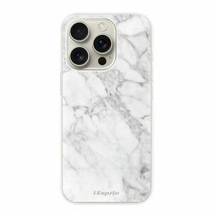 Odolné silikonové pouzdro iSaprio - SilverMarble 14 - iPhone 16 Pro obraz