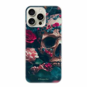 Odolné silikonové pouzdro iSaprio - Skull in Roses - iPhone 16 Pro Max obraz