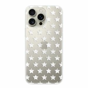 Odolné silikonové pouzdro iSaprio - Stars Pattern - white - iPhone 16 Pro Max obraz