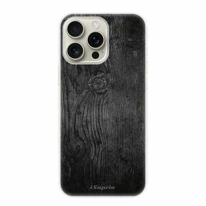 Odolné silikonové pouzdro iSaprio - Black Wood 13 - iPhone 16 Pro Max obraz