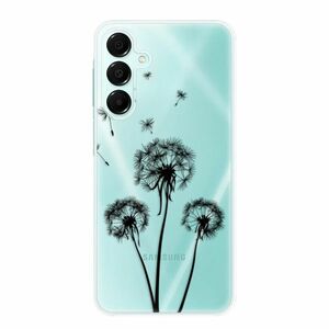 Odolné silikonové pouzdro iSaprio - Three Dandelions - black - Samsung Galaxy A16 5G obraz