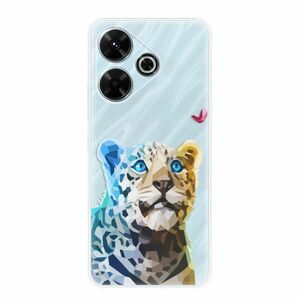 Odolné silikonové pouzdro iSaprio - Leopard With Butterfly - Xiaomi Redmi 13 obraz