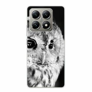 Odolné silikonové pouzdro iSaprio - BW Owl - Xiaomi 14T Pro obraz