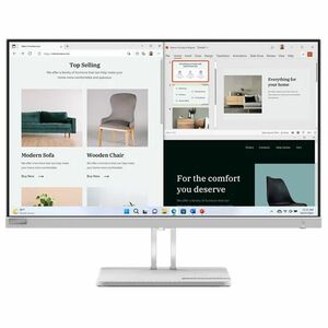 Lenovo L27e-40 27"FHD monitor, 1920x1080 VA 100Hz, 16: 9, 3000: 1, 300 nits, 4 ms HDMI, VGA, Cloude Grey obraz