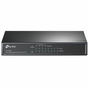 TP-Link TL-SG1008P 8x gigabitový sieťový switch stolný, čierna obraz