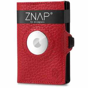 Slimpuro ZNAP Airtag Wallet, 12 karet, přihrádka na mince, 9 x 1, 8 x 6 cm (Š x V x H), ochrana RFID obraz