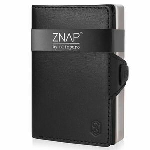 Slimpuro ZNAP, portofel subțire, 8 cărți, compartiment pentru monede, 8, 9 × 1, 5 × 6, 3 cm (L × Î × l), protecție RFID obraz