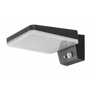 Rabalux Černé fasádní solární LED svítidlo s pohybovým čidlem Lasset 4, 4W IP54 77078 obraz