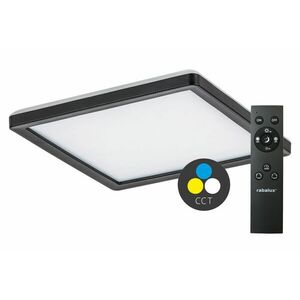 Rabalux SMART TUYA Černé LED stropní svítidlo Inverness hranaté 250x250mm 15W CCT s DO 7775 obraz