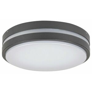 Rabalux Antracitové stropní/nástěnné LED svítidlo Hamburg kulaté 200mm 10W IP44 8847 obraz