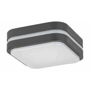 Rabalux Antracitové stropní/nástěnné LED svítidlo Hamburg čtvercové 285x285mm 12W IP44 8850 obraz