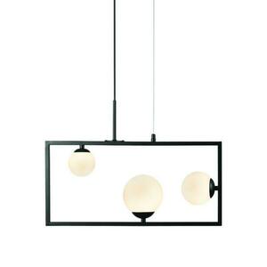 ACA Lighting závěsné svítidlo 3XG9 QUADRO černá kov + bílá 54X12X120CM OD91543PB obraz