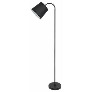 Rabalux Černá stojací lampa Godric s černým stínidlem pro žárovku E27 6640 obraz