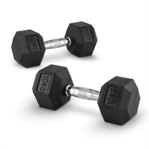 Capital Sports Hexbell 10 kg, dvojice jednoruční činek (Dumbbell) obraz