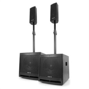 Vonyx VX1000BT 2.2 sada aktivních reproduktorů 1000W 10 "subwoofer BT USB SD MIC AUX obraz