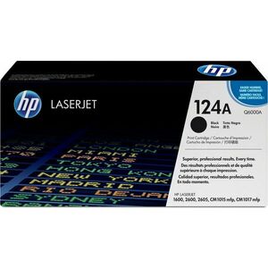 HP 124A Černá originální tonerová kazeta LaserJet Q6000A obraz