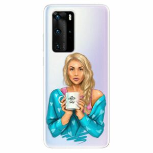 Odolné silikonové pouzdro iSaprio - Coffe Now - Blond - Huawei P40 Pro obraz