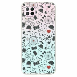 Odolné silikonové pouzdro iSaprio - Vintage Pattern 01 - black - Huawei P40 Lite obraz