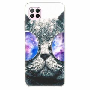 Odolné silikonové pouzdro iSaprio - Galaxy Cat - Huawei P40 Lite obraz