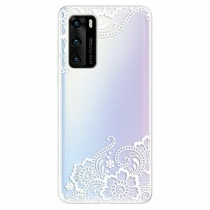 Odolné silikonové pouzdro iSaprio - White Lace 02 - Huawei P40 obraz