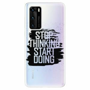 Odolné silikonové pouzdro iSaprio - Start Doing - black - Huawei P40 obraz