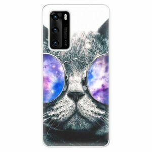 Odolné silikonové pouzdro iSaprio - Galaxy Cat - Huawei P40 obraz