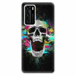 Odolné silikonové pouzdro iSaprio - Skull in Colors - Huawei P40 obraz