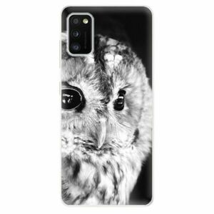 Odolné silikonové pouzdro iSaprio - BW Owl - Samsung Galaxy A41 obraz