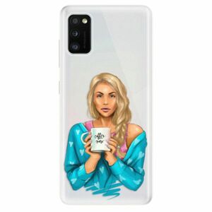 Odolné silikonové pouzdro iSaprio - Coffe Now - Blond - Samsung Galaxy A41 obraz