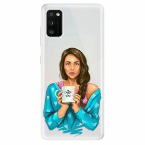 Odolné silikonové pouzdro iSaprio - Coffe Now - Brunette - Samsung Galaxy A41 obraz