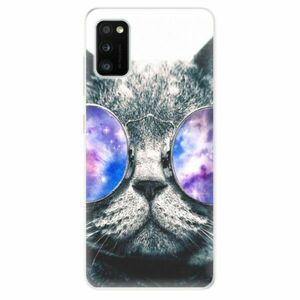 Odolné silikonové pouzdro iSaprio - Galaxy Cat - Samsung Galaxy A41 obraz